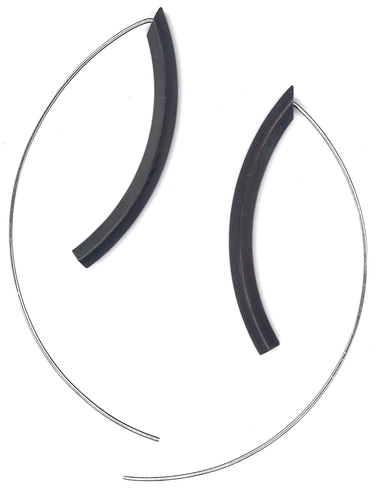 MONA Twig Wren Earrings black