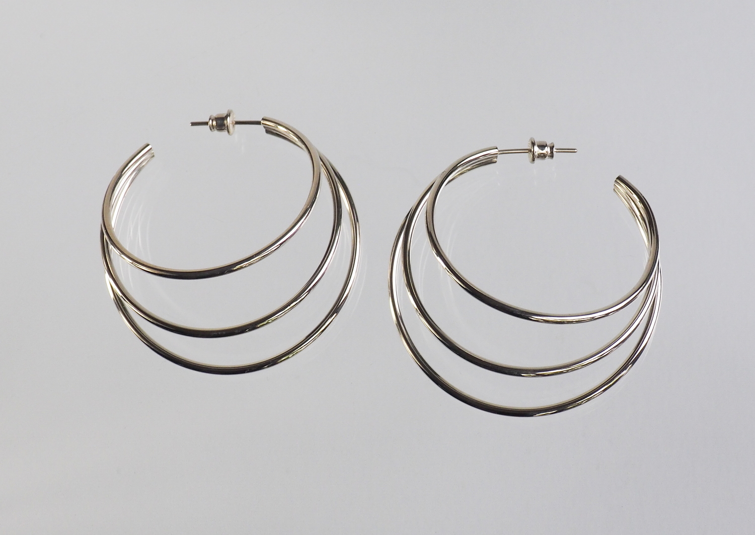 3 circles earrings