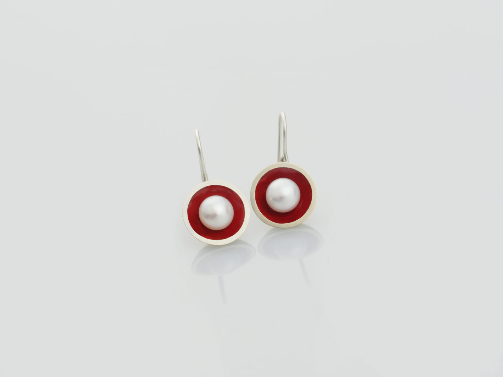 Connect the Dots earrings, red 