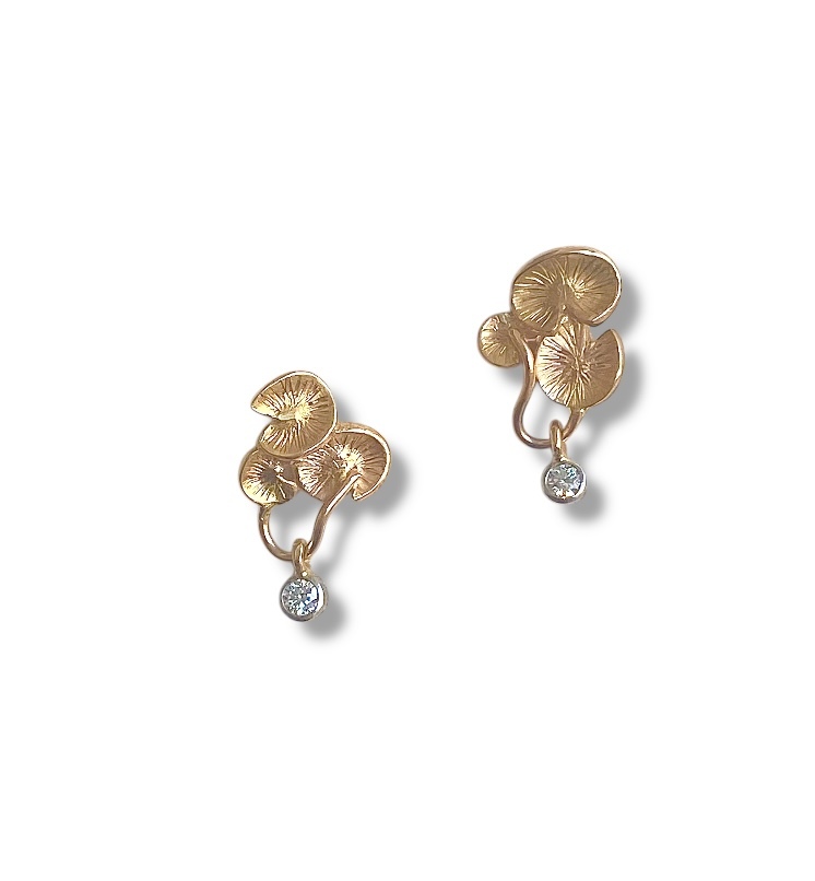 Song of Naiad diamond drop earrings