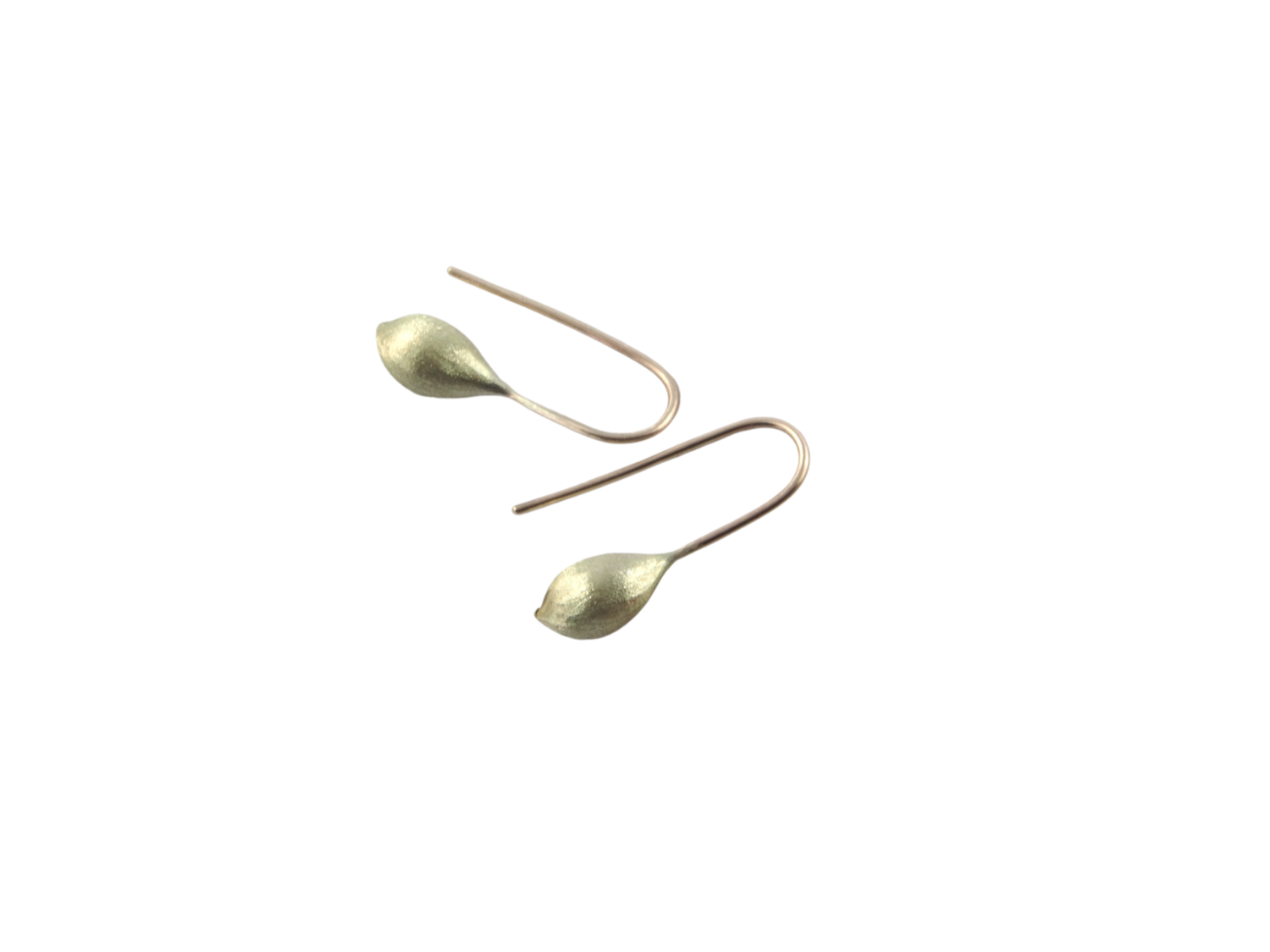 Brass/gold kelp pod earrings