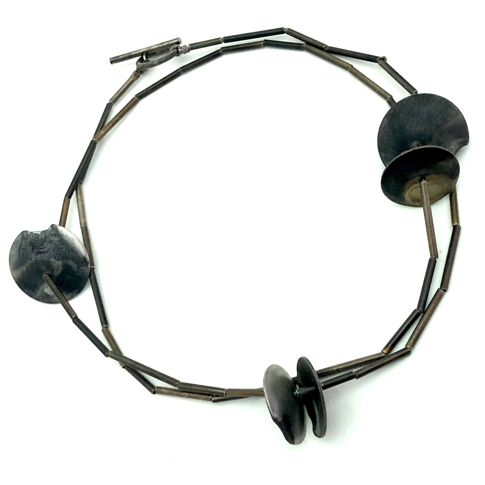 weathered spinning gum neckpiece (mid length)