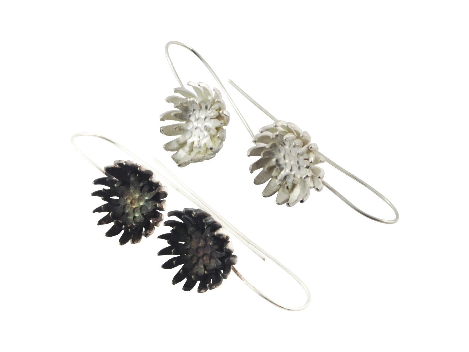 Chrysanthemum earrings