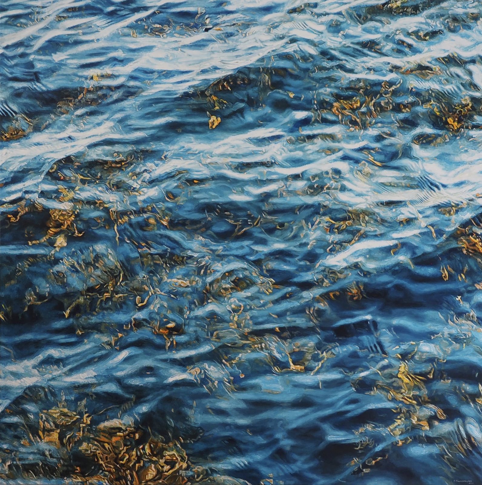 ‘Looking in - blue water II’