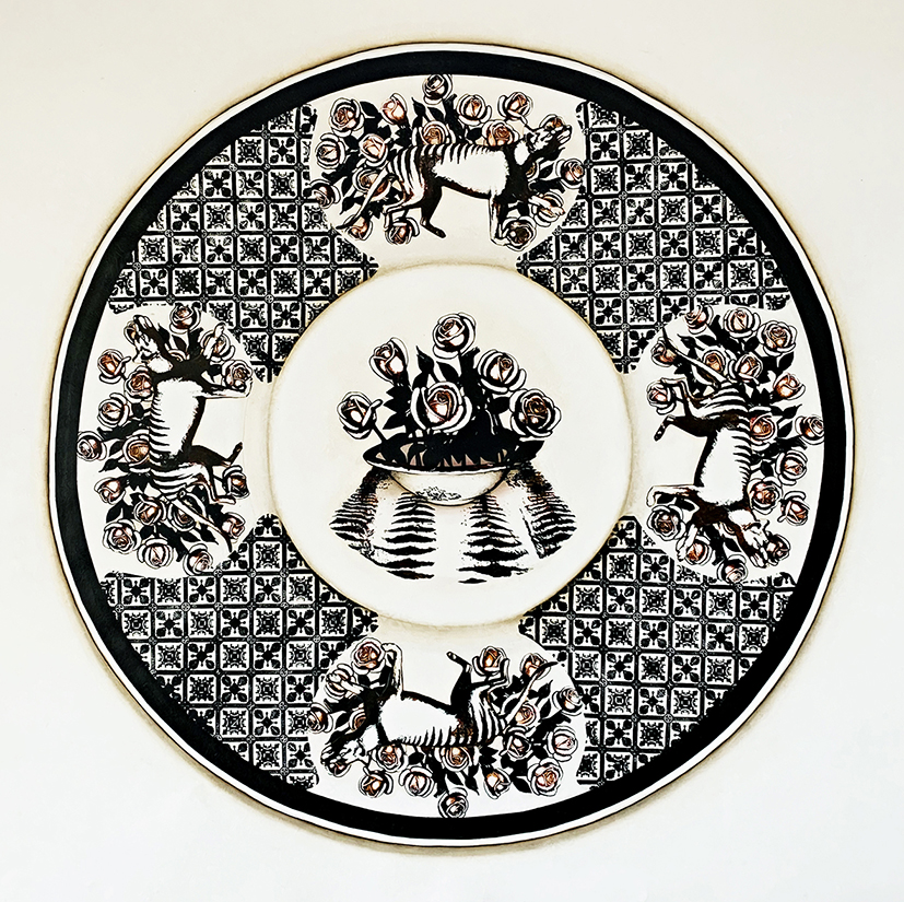 bounty from the landscape - a colonial dinner plate