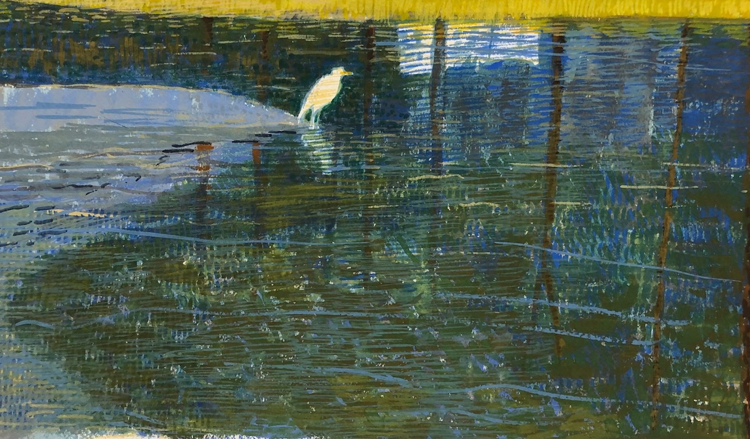 Reflected Egret