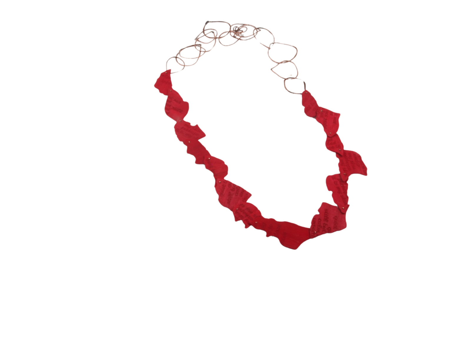 words for place (red) necklace