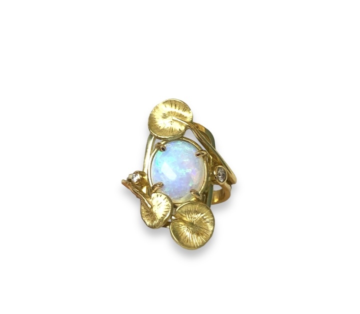 Song of the Naiad Ltd Edition Crystal opal ring