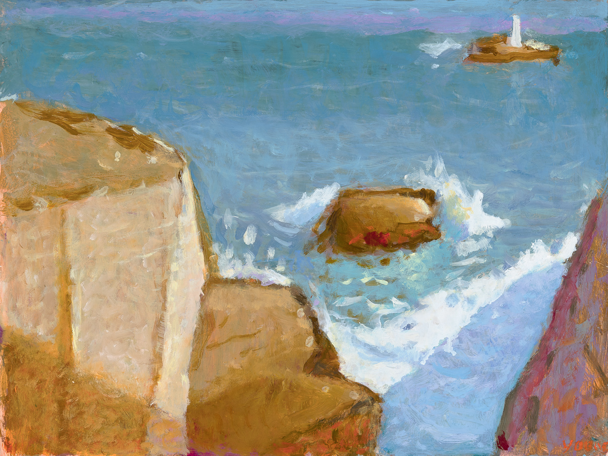 cliff in sunlight
