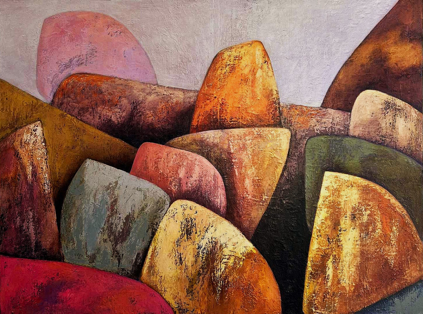 Colour shaped by rock