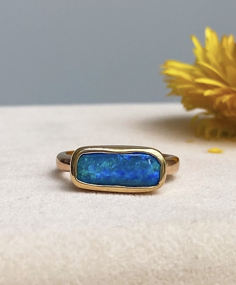 Etrusca Boulder Opal Ring