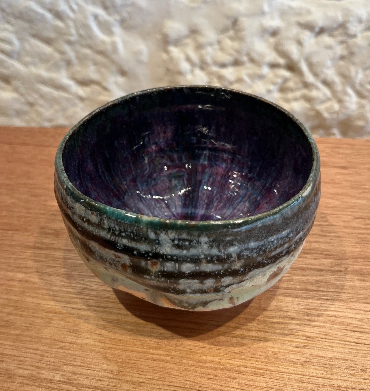 Tea Bowl (D/Mottled Duck Egg Blue)