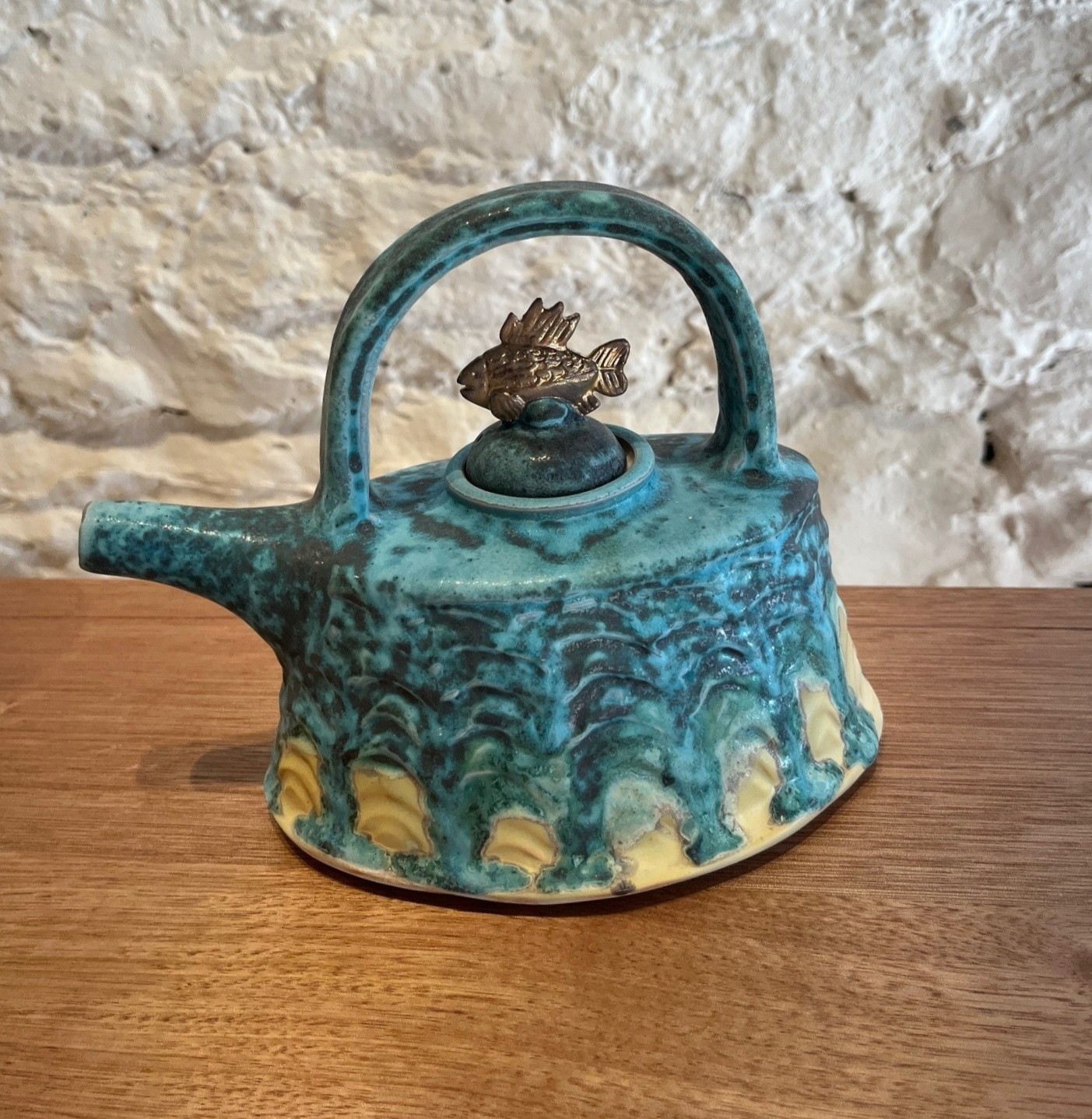 teapot with fish lid