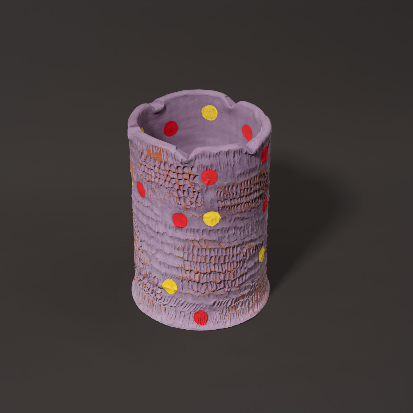 Heavy textured vessel (Lavender, Worn)