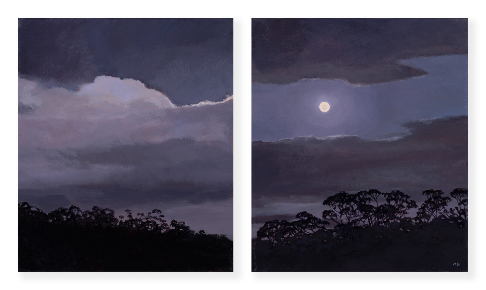 For The Moon, There Is The Cloud, Nocturne In Blue No.2