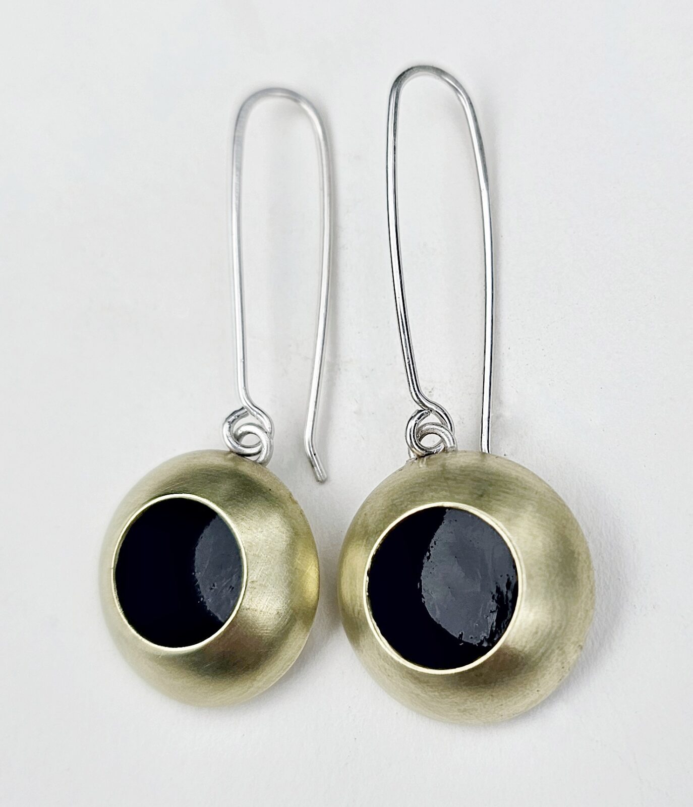 Brass Orb earrings (large)