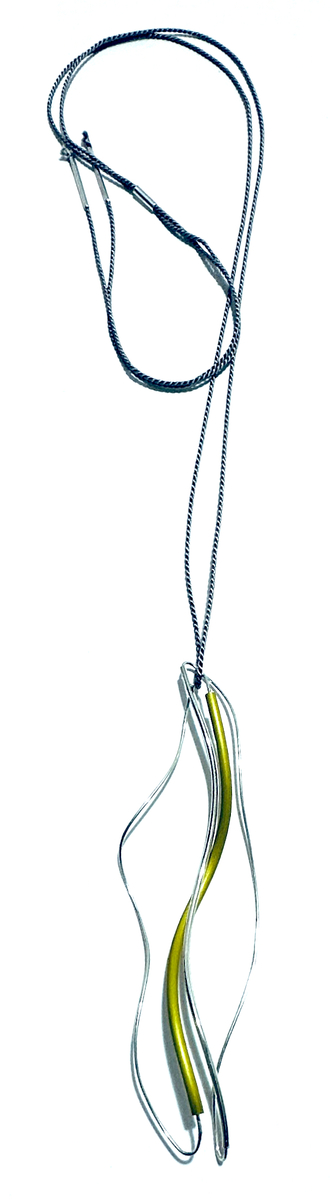 Twisted double pod pendant - long, assorted colours