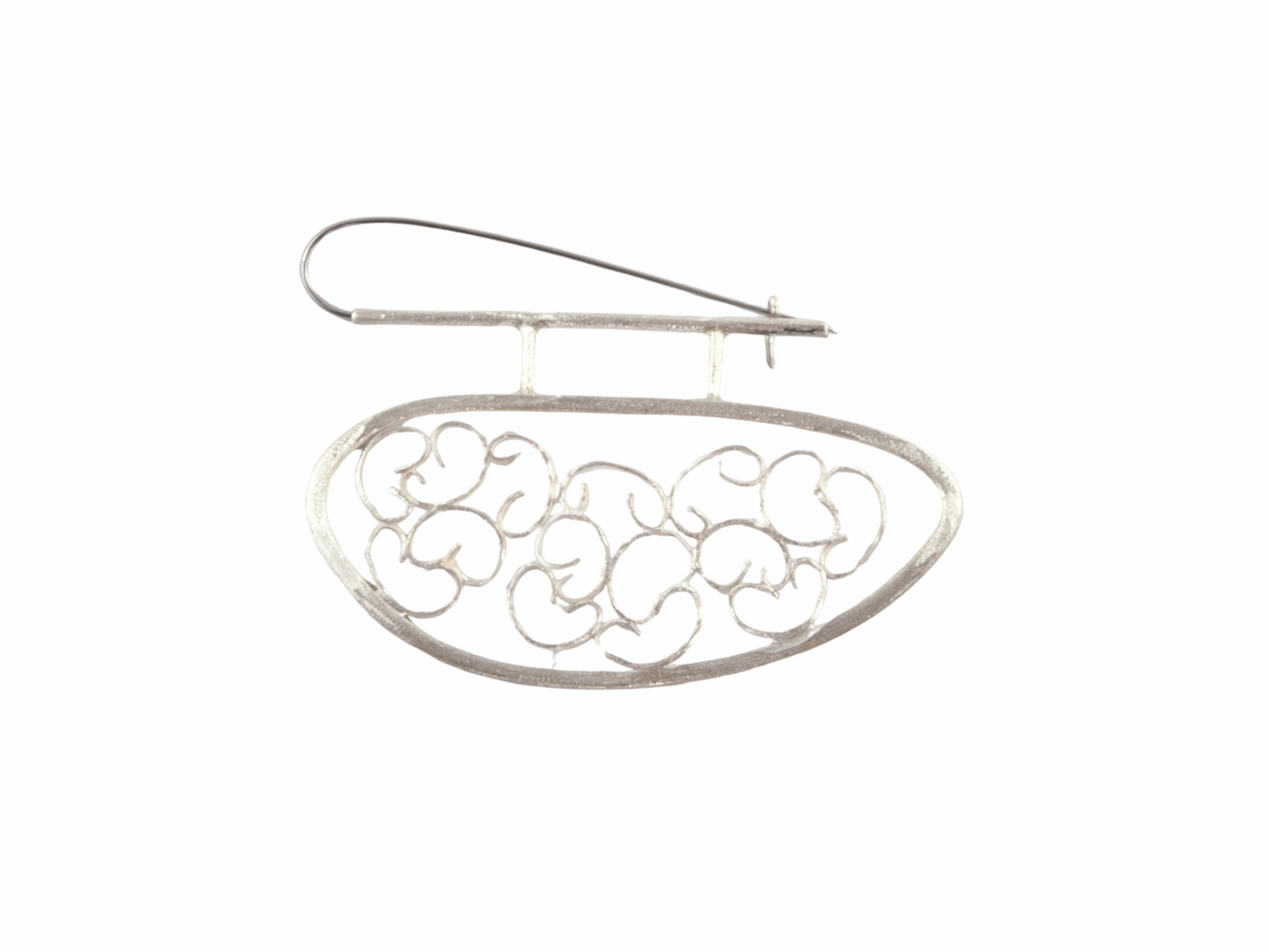 Cloudscape brooch