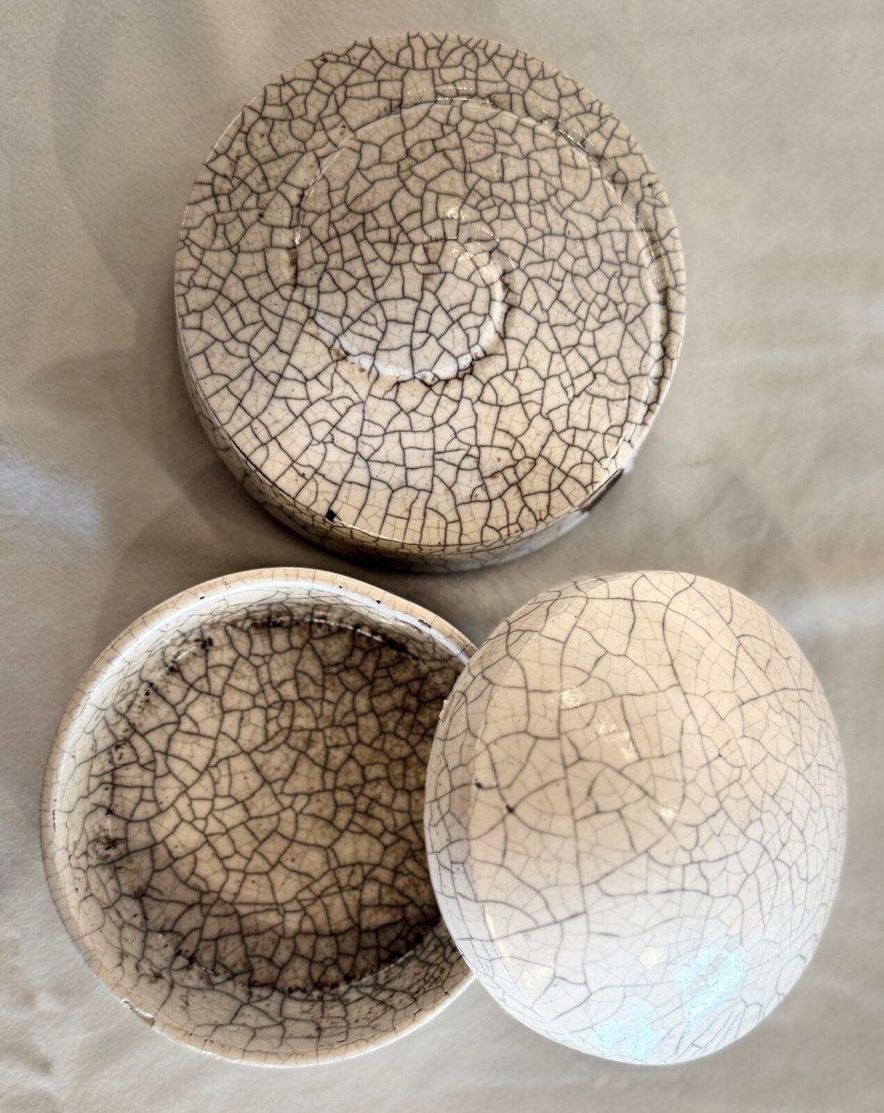 Raku Lidded Vessels