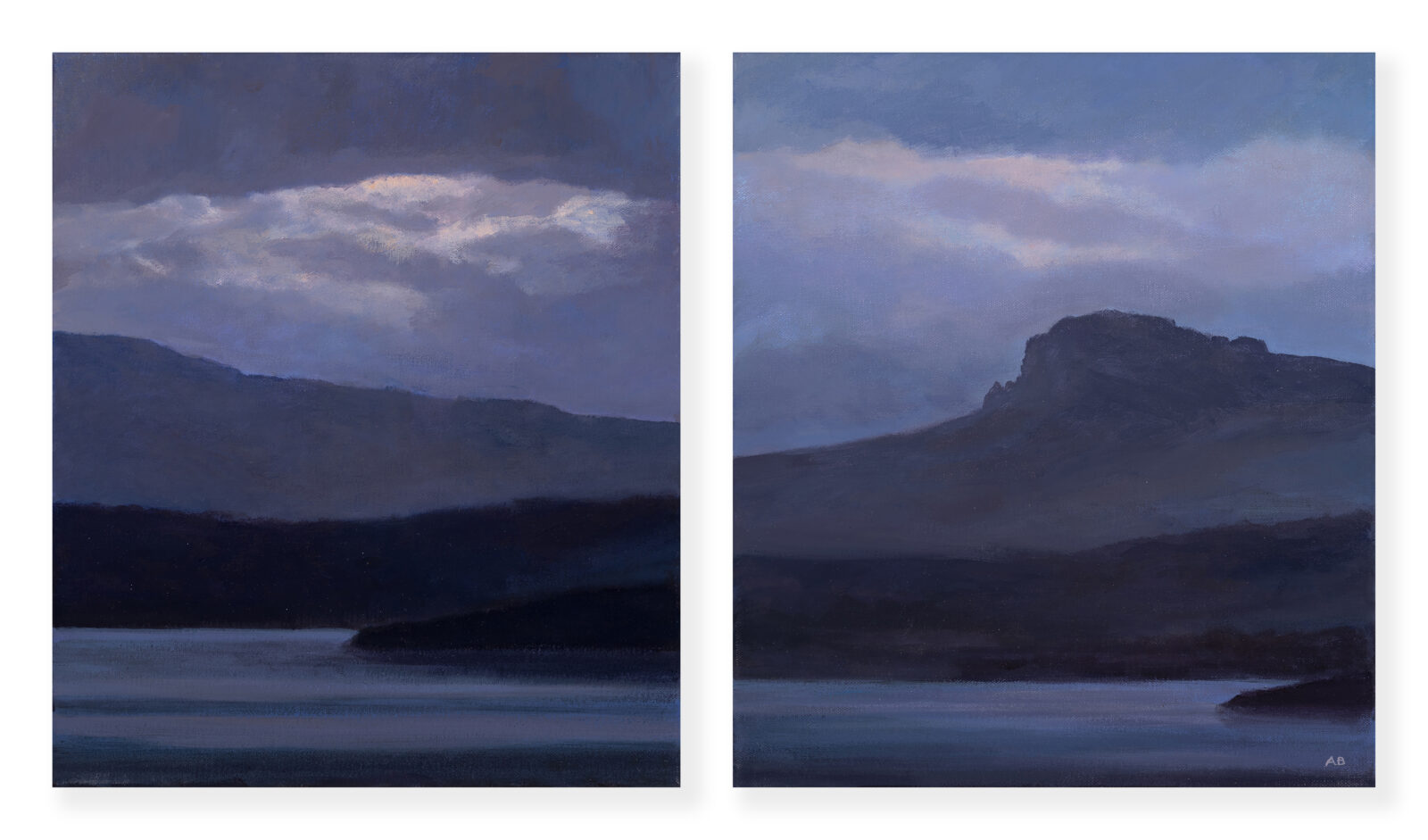 For The Moon, There Is The Cloud. Nocturne In Blue No.1