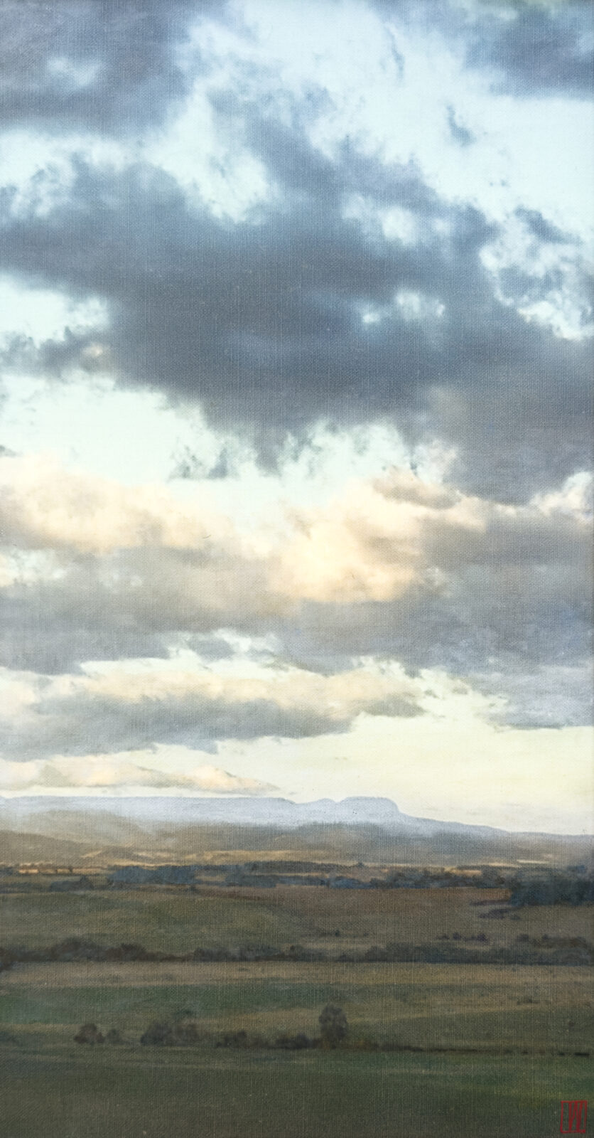 Its shadow passes first, meaning follows