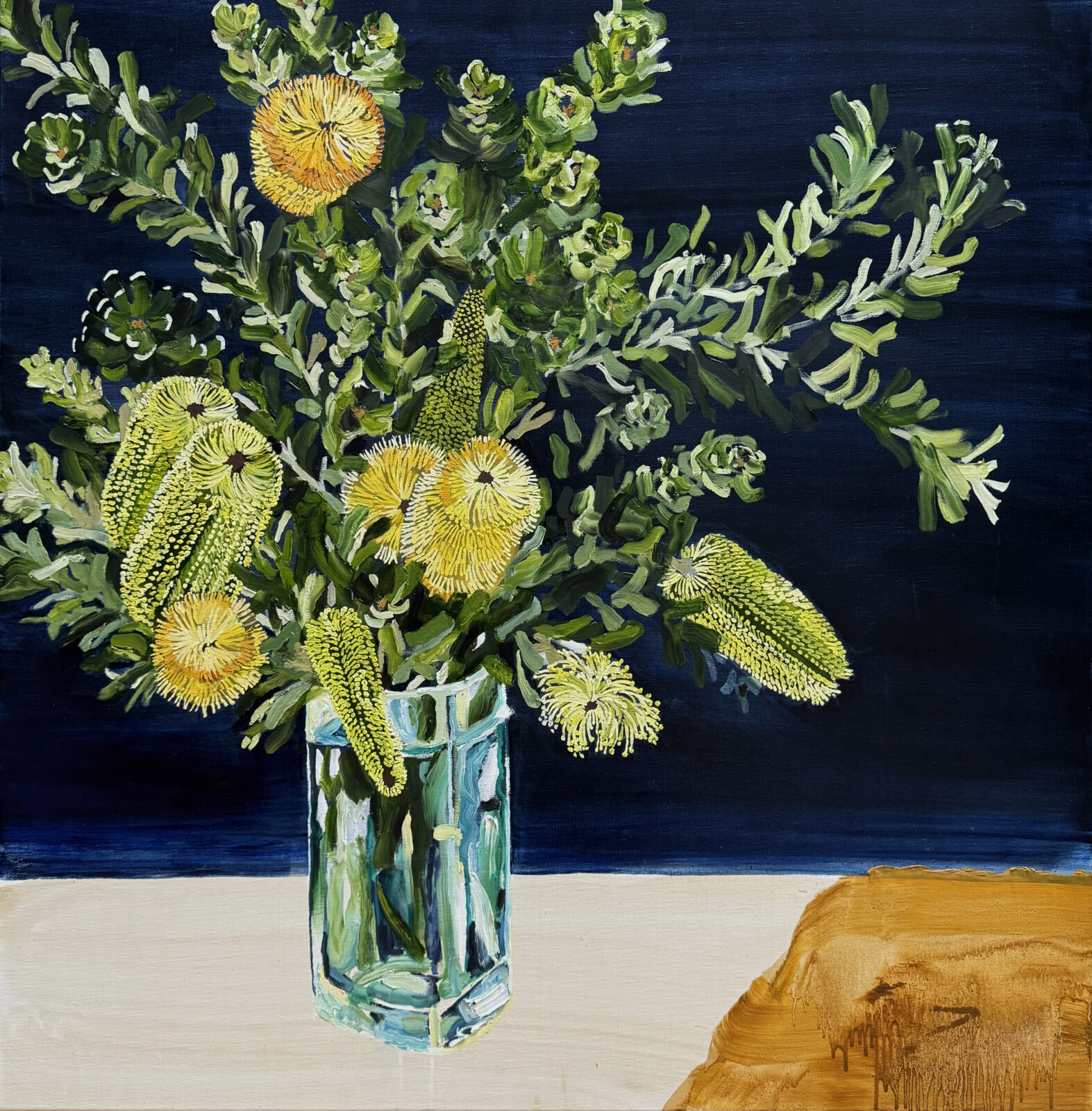 Banksia Primorsa in a Glass Vase