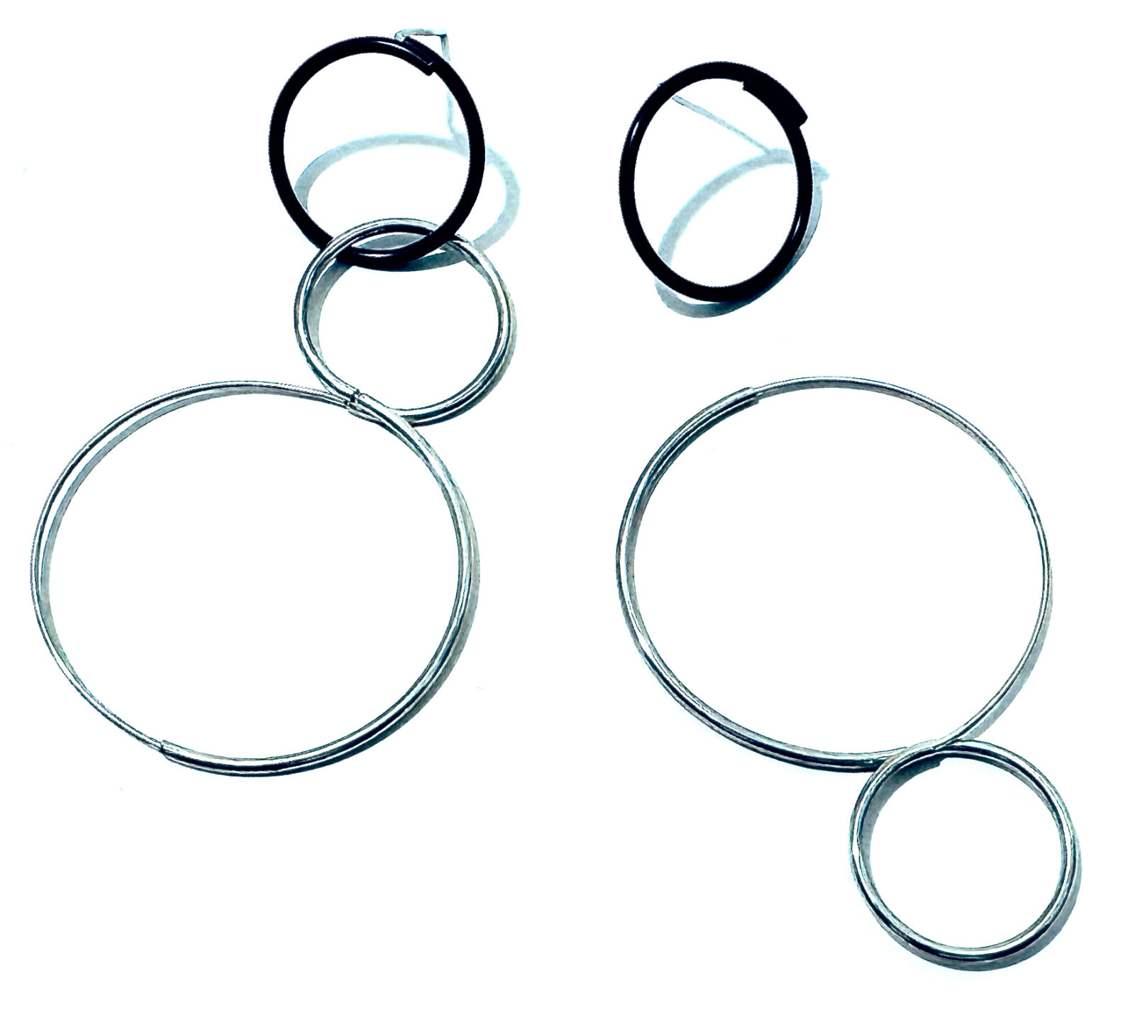 Double Bubble earrings BLACK