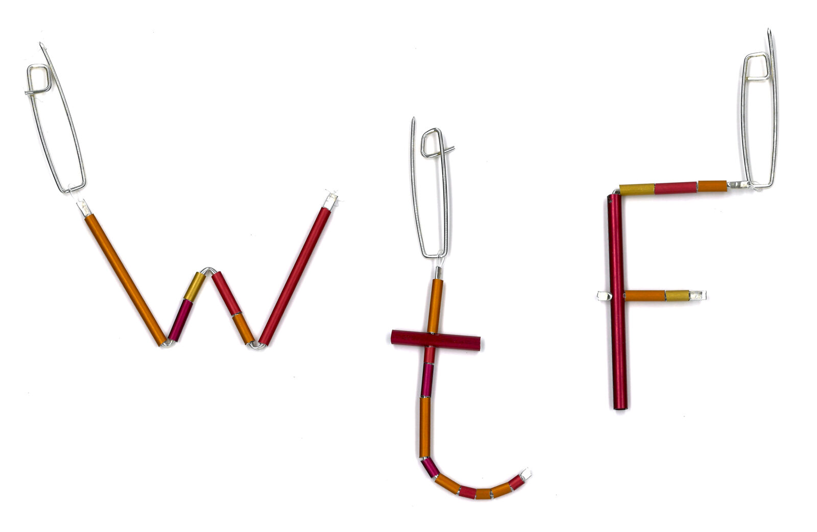 Facus WTF Graffiti pins set of 3