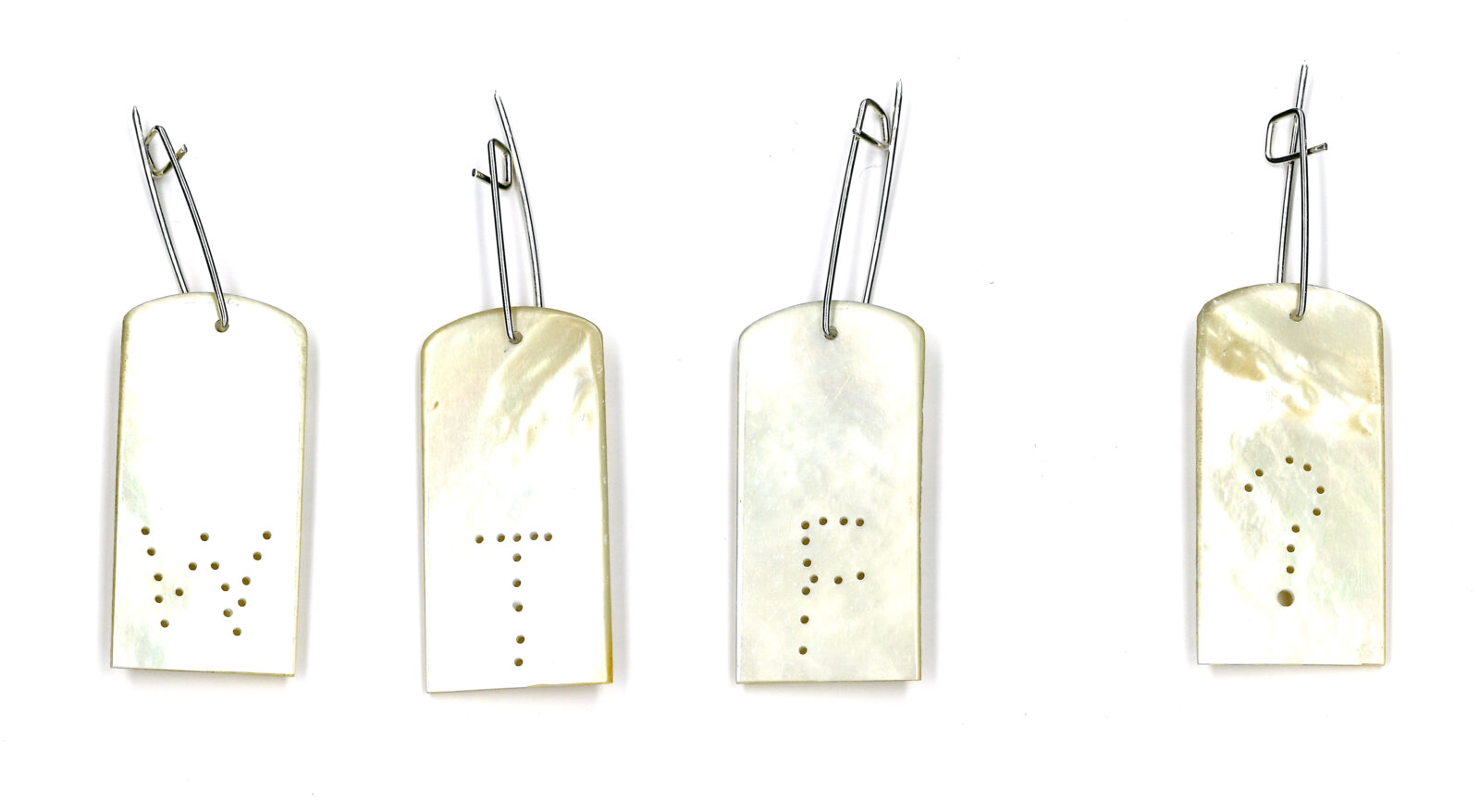 Mother of Pearl WTF? Graffiti pins (set of 4)