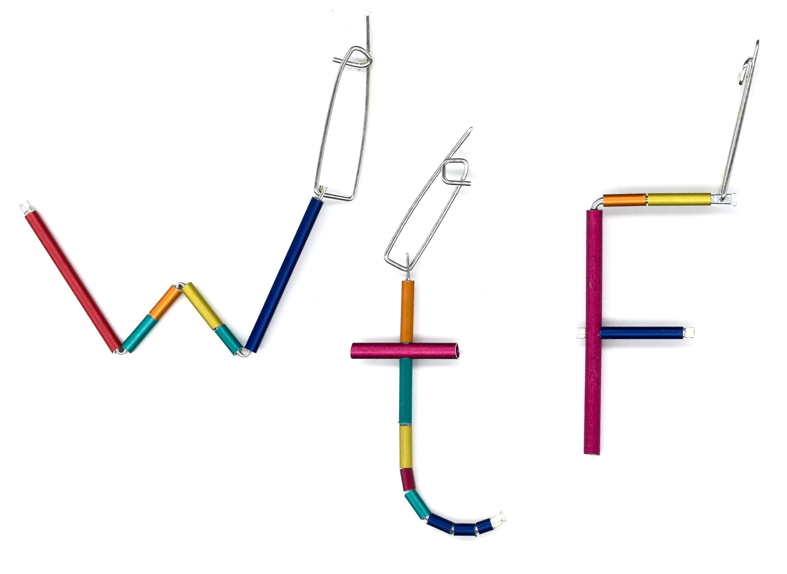 Rainbow  WTF Graffiti pins set of 3