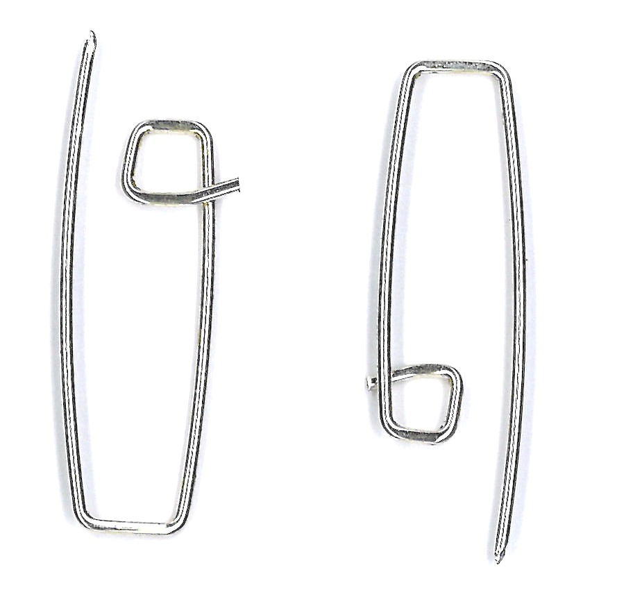 Silver mini pins (set of 2)