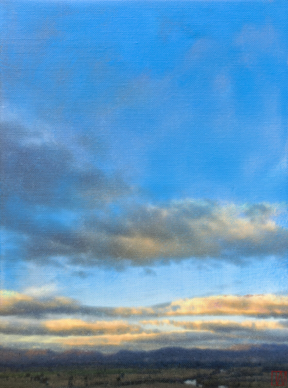 Evening Settles in Rows of Gold