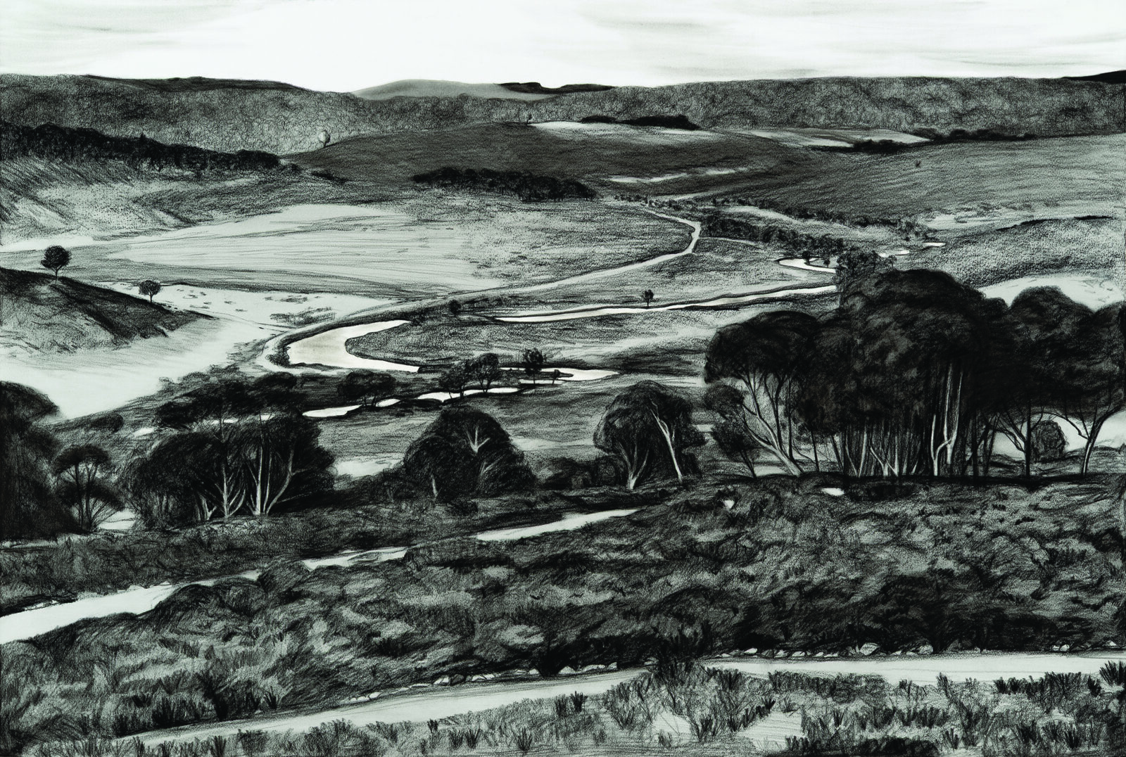 Evening above the Nive, One Tree Hill