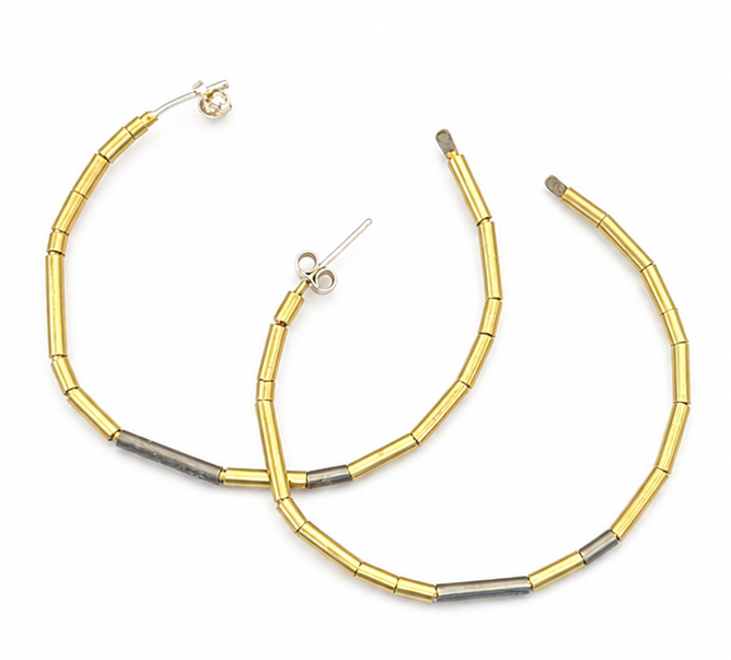 Articulating hoop earrings