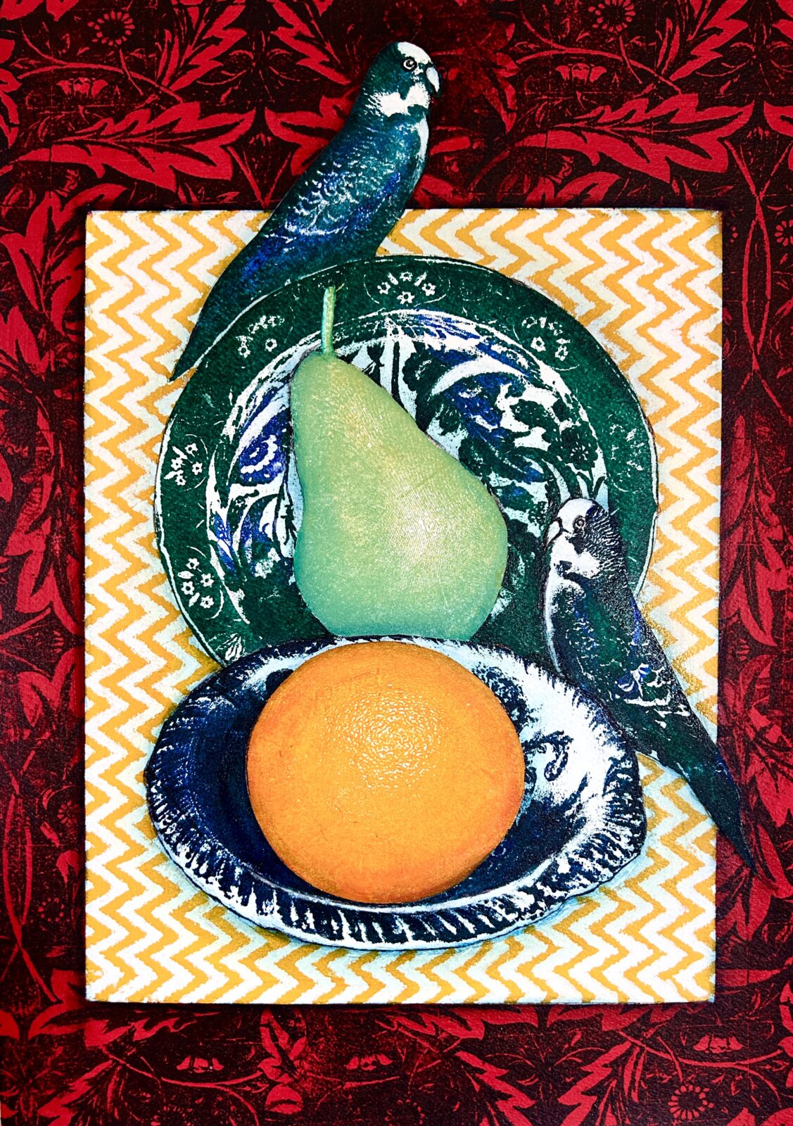 Still Life with Budgies 2