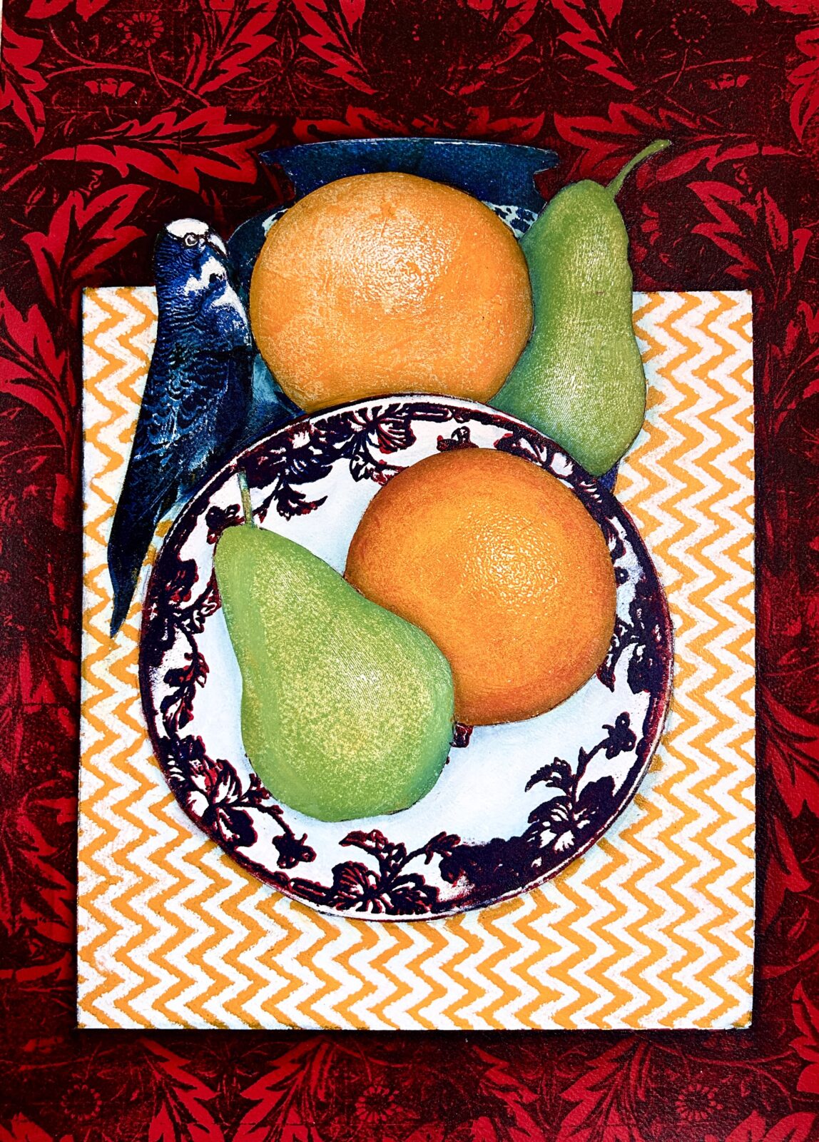 Still Life with Budgies 1